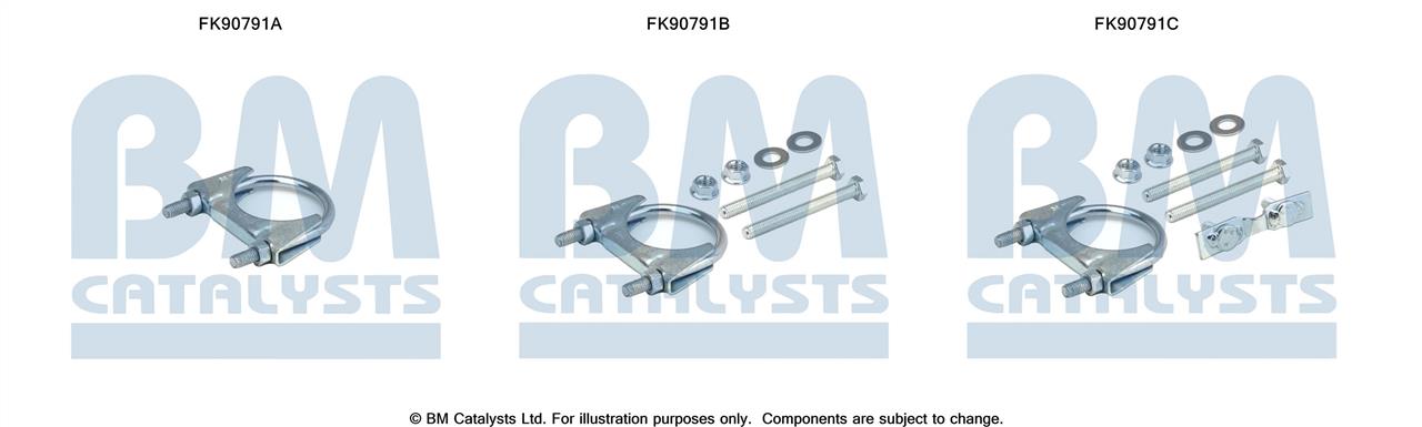 BM Catalysts FK90791 Комплект для монтажу, каталізатор FK90791: Купити в Україні - Добра ціна на EXIST.UA!