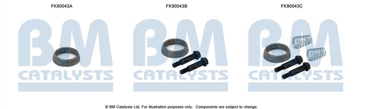 BM Catalysts FK90043 Комплект для монтажу, каталізатор FK90043: Купити в Україні - Добра ціна на EXIST.UA!