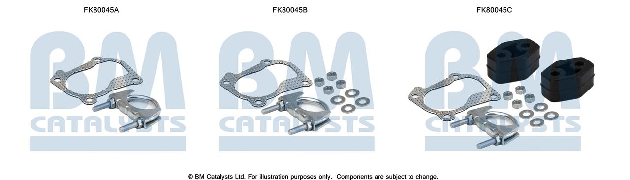 BM Catalysts FK80045 Комплект для монтажу, каталізатор FK80045: Купити в Україні - Добра ціна на EXIST.UA!