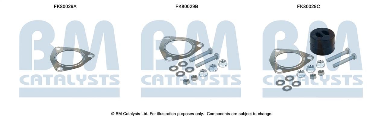 BM Catalysts FK80029 Комплект для монтажу, каталізатор FK80029: Купити в Україні - Добра ціна на EXIST.UA!