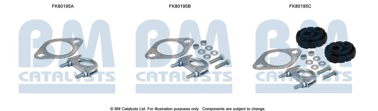 BM Catalysts FK80195 Комплект для монтажу, каталізатор FK80195: Купити в Україні - Добра ціна на EXIST.UA!