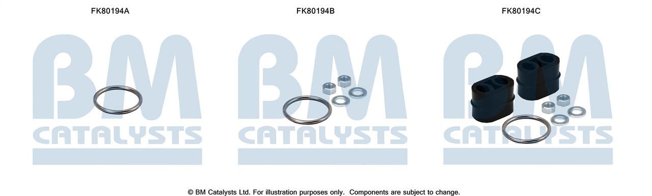 BM Catalysts FK80194 Комплект для монтажу, каталізатор FK80194: Купити в Україні - Добра ціна на EXIST.UA!