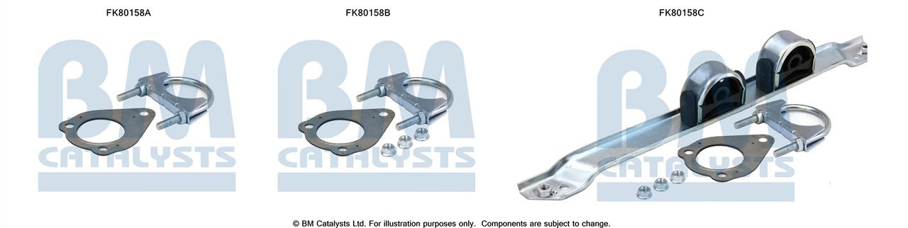 BM Catalysts FK80158 Комплект для монтажу, каталізатор FK80158: Купити в Україні - Добра ціна на EXIST.UA!