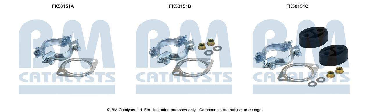 BM Catalysts FK50151 Комплект монтажний кріплень вихлопної системи FK50151: Купити в Україні - Добра ціна на EXIST.UA!
