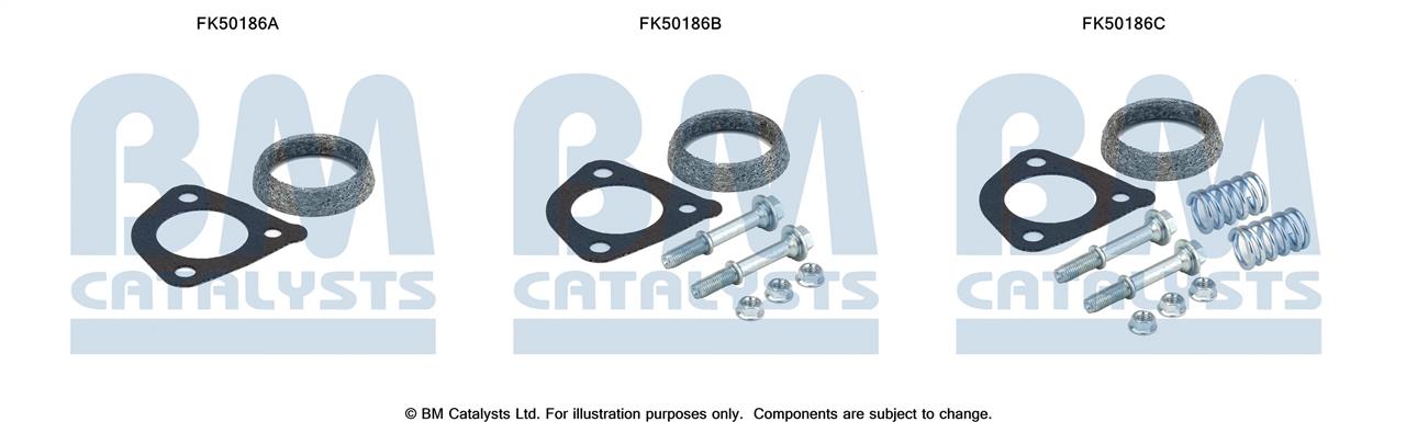FK50186 BM Catalysts Комплект монтажный крепежей выхлопной системы