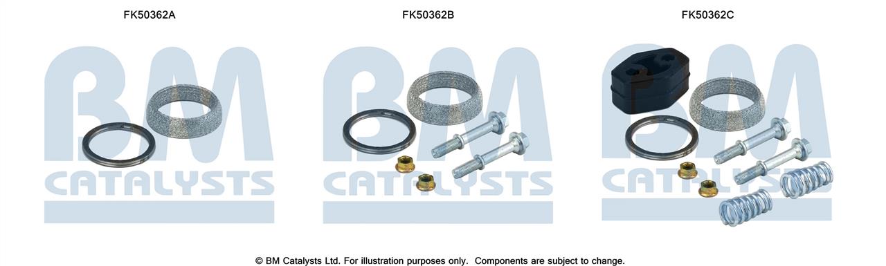 BM Catalysts FK50362 Комплект монтажний кріплень вихлопної системи FK50362: Купити в Україні - Добра ціна на EXIST.UA!