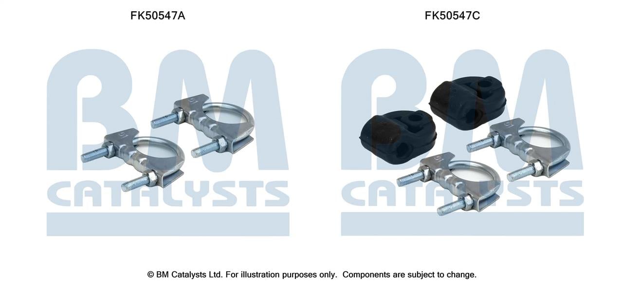 BM Catalysts FK50547 Комплект монтажний кріплень вихлопної системи FK50547: Купити в Україні - Добра ціна на EXIST.UA!