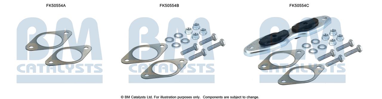 BM Catalysts FK50554 Комплект монтажний кріплень вихлопної системи FK50554: Купити в Україні - Добра ціна на EXIST.UA!