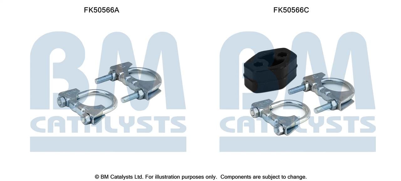BM Catalysts FK50566 Комплект монтажний кріплень вихлопної системи FK50566: Приваблива ціна - Купити в Україні на EXIST.UA!