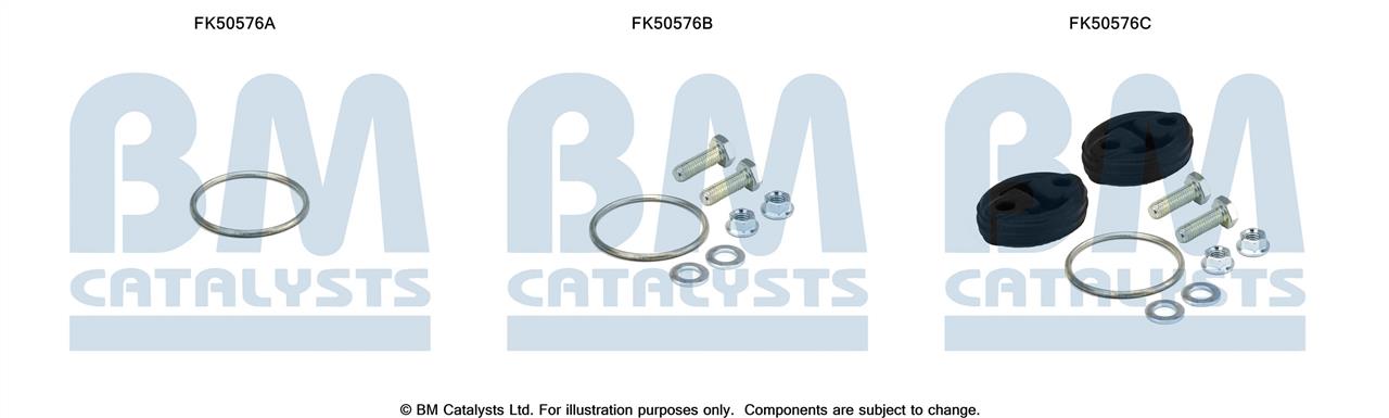 BM Catalysts FK50576 Комплект монтажний кріплень вихлопної системи FK50576: Купити в Україні - Добра ціна на EXIST.UA!