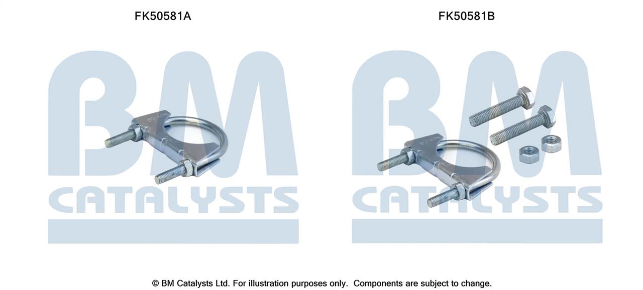BM Catalysts FK50581 Комплект монтажний кріплень вихлопної системи FK50581: Купити в Україні - Добра ціна на EXIST.UA!