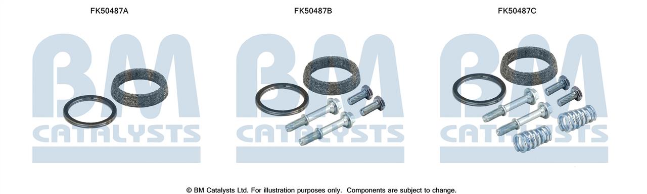 BM Catalysts FK50487 Комплект монтажний кріплень вихлопної системи FK50487: Купити в Україні - Добра ціна на EXIST.UA!