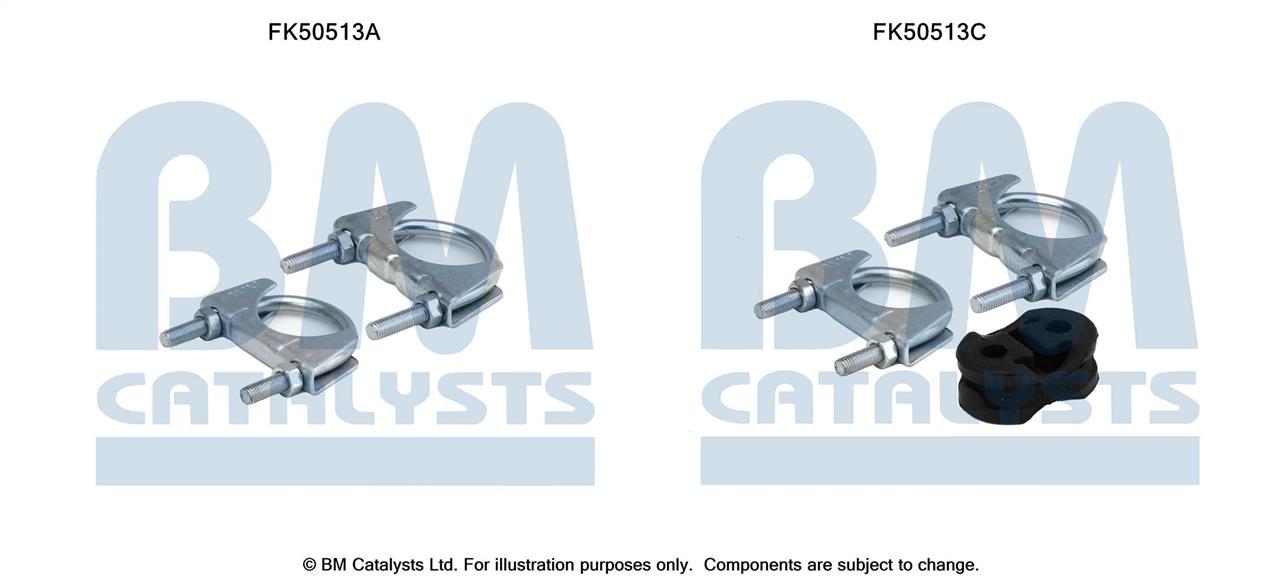BM Catalysts FK50513 Комплект монтажний кріплень вихлопної системи FK50513: Купити в Україні - Добра ціна на EXIST.UA!