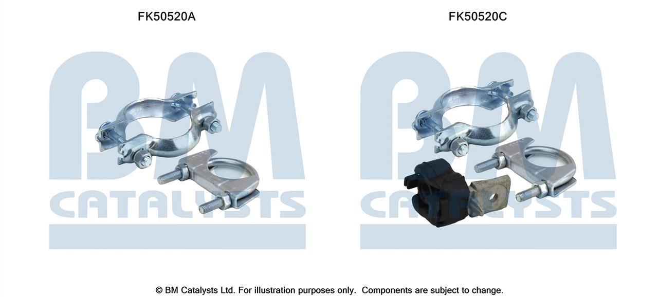 BM Catalysts FK50520 Комплект монтажний кріплень вихлопної системи FK50520: Купити в Україні - Добра ціна на EXIST.UA!