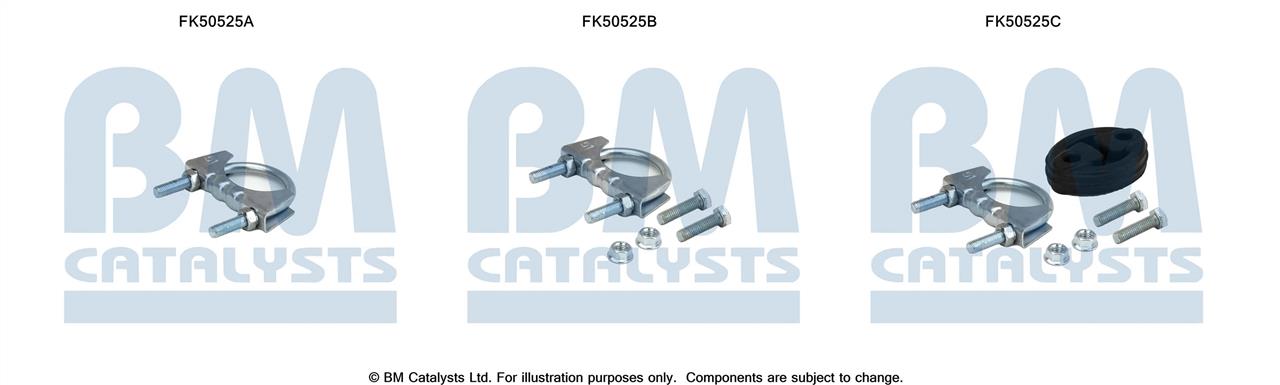BM Catalysts FK50525 Комплект монтажний кріплень вихлопної системи FK50525: Купити в Україні - Добра ціна на EXIST.UA!
