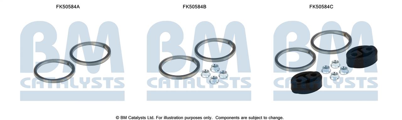 BM Catalysts FK50584 Комплект монтажний кріплень вихлопної системи FK50584: Купити в Україні - Добра ціна на EXIST.UA!