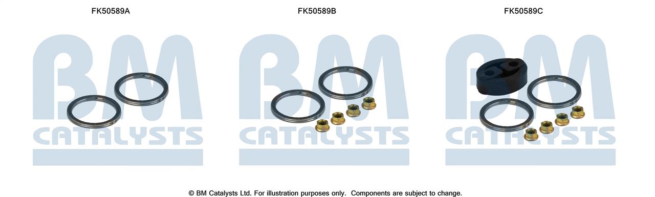 BM Catalysts FK50589 Комплект монтажний кріплень вихлопної системи FK50589: Купити в Україні - Добра ціна на EXIST.UA!