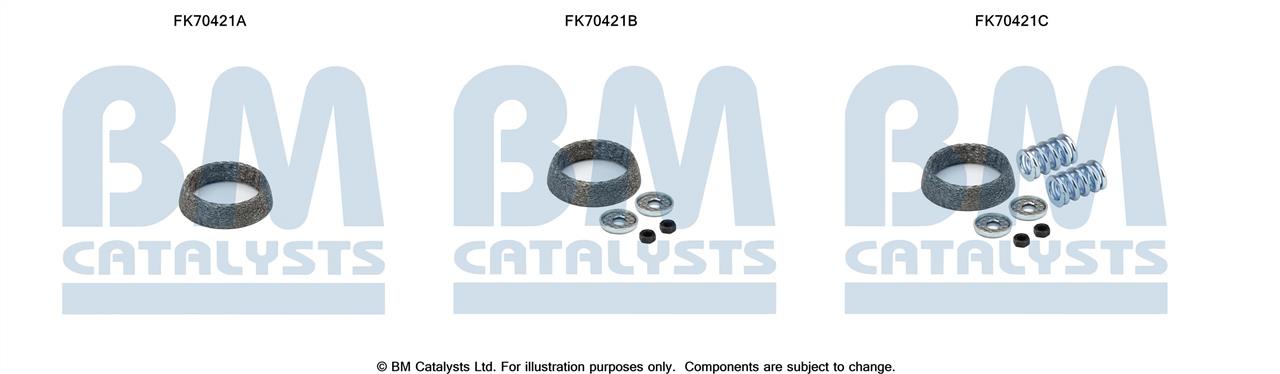 BM Catalysts FK70421 Комплект монтажний кріплень вихлопної системи FK70421: Купити в Україні - Добра ціна на EXIST.UA!