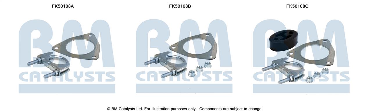 FK50108 BM Catalysts Комплект монтажный крепежей выхлопной системы