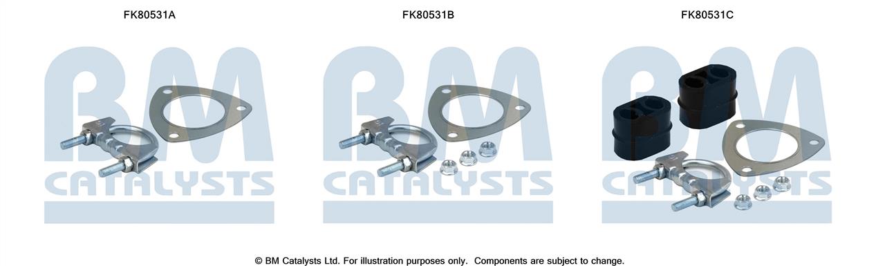 BM Catalysts FK80531 Комплект для монтажу, каталізатор FK80531: Купити в Україні - Добра ціна на EXIST.UA!