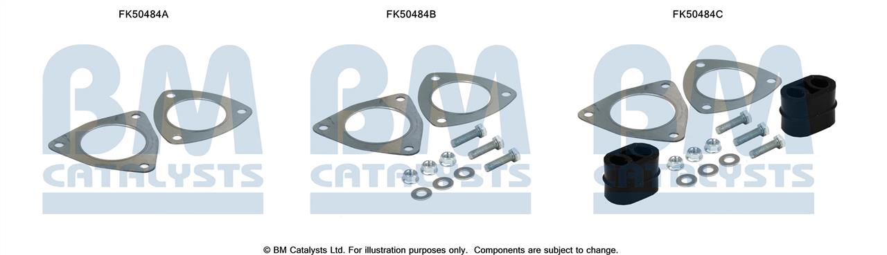 BM Catalysts FK50484 Комплект монтажний кріплень вихлопної системи FK50484: Купити в Україні - Добра ціна на EXIST.UA!