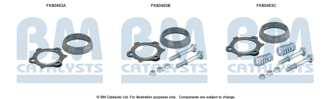 BM Catalysts FK80463 Комплект для монтажу, каталізатор FK80463: Купити в Україні - Добра ціна на EXIST.UA!