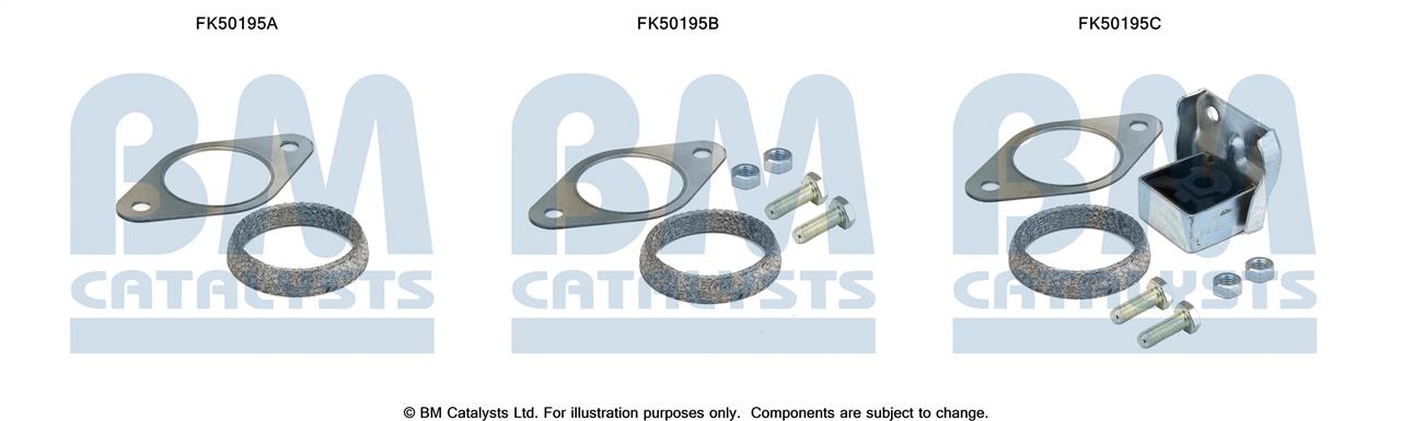 BM Catalysts FK50195 Комплект монтажний кріплень вихлопної системи FK50195: Купити в Україні - Добра ціна на EXIST.UA!