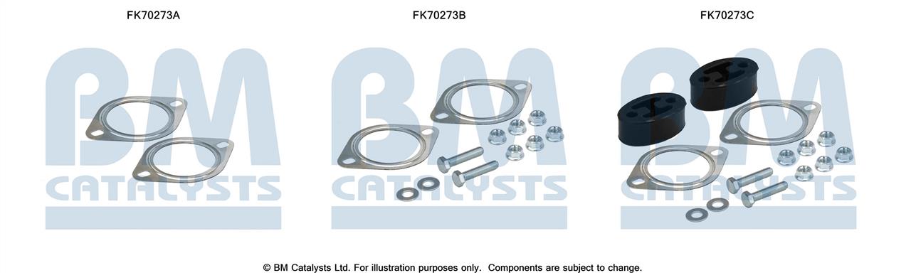 BM Catalysts FK70273 Комплект монтажний кріплень вихлопної системи FK70273: Купити в Україні - Добра ціна на EXIST.UA!