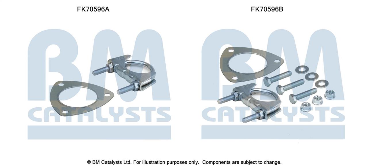 BM Catalysts FK70596 Комплект монтажний кріплень вихлопної системи FK70596: Купити в Україні - Добра ціна на EXIST.UA!