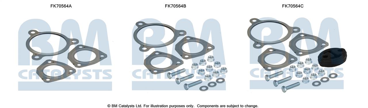FK70564 BM Catalysts Комплект монтажний кріплень вихлопної системи