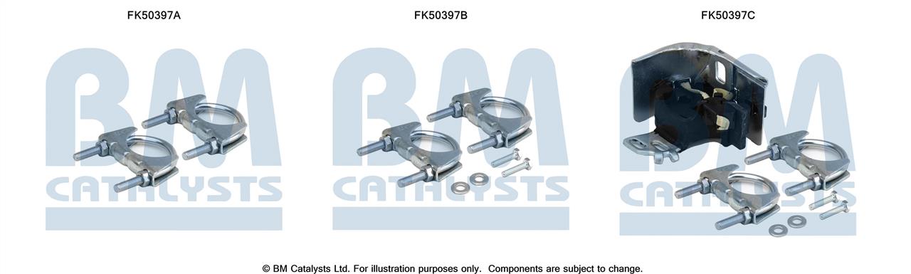 BM Catalysts FK50397 Комплект монтажний кріплень вихлопної системи FK50397: Купити в Україні - Добра ціна на EXIST.UA!