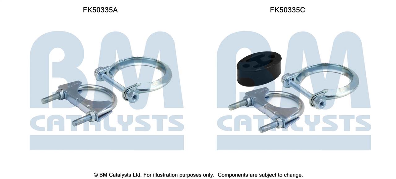 BM Catalysts FK50335 Комплект монтажний кріплень вихлопної системи FK50335: Купити в Україні - Добра ціна на EXIST.UA!