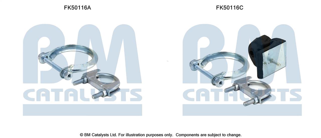 BM Catalysts FK50116 Комплект монтажний кріплень вихлопної системи FK50116: Купити в Україні - Добра ціна на EXIST.UA!