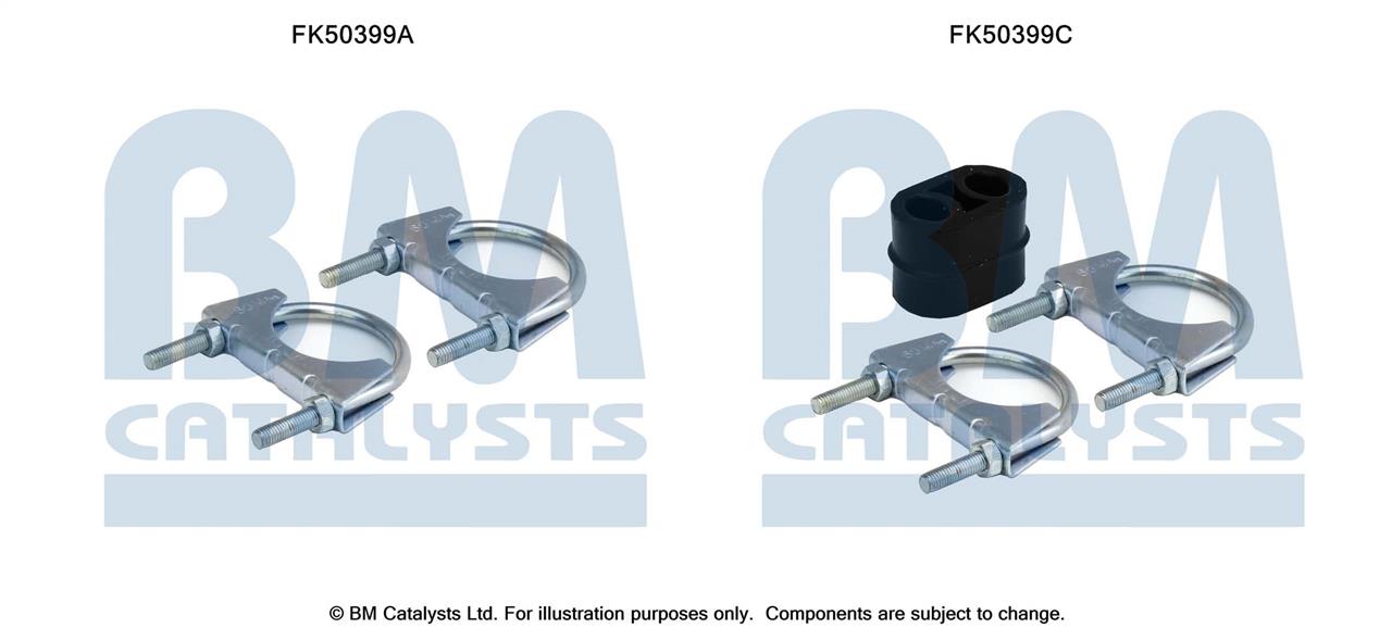 BM Catalysts FK50399 Комплект монтажний кріплень вихлопної системи FK50399: Купити в Україні - Добра ціна на EXIST.UA!