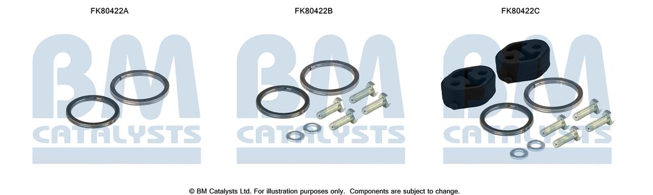 BM Catalysts FK80422 Комплект для монтажу, каталізатор FK80422: Купити в Україні - Добра ціна на EXIST.UA!