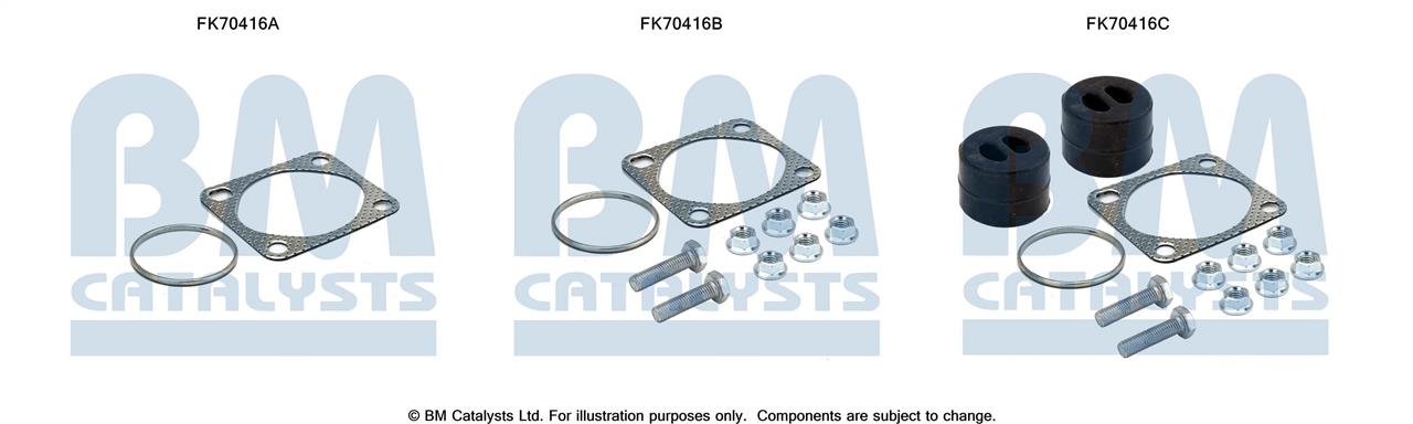 BM Catalysts FK70416 Комплект монтажний кріплень вихлопної системи FK70416: Купити в Україні - Добра ціна на EXIST.UA!