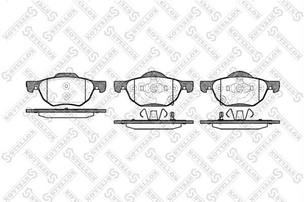 1079002SX Stellox Тормозные колодки дисковые, комплект