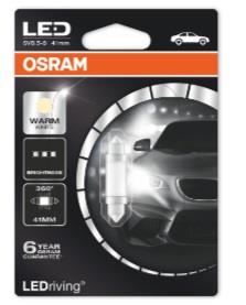 Osram 6499WW 01B Лампа світлодіодна Osram LEDriving WarmWhite Festoon 41 12V SV8,5 6499WW01B: Купити в Україні - Добра ціна на EXIST.UA!