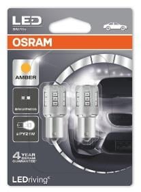 Osram 7457YE02B Лампа світлодіодна Osram LEDriving Standard PY21W 12V BAU15s 7457YE02B: Купити в Україні - Добра ціна на EXIST.UA!