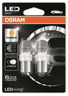 Osram 7557YE-02B Лампа світлодіодна Osram LEDriving Standart PY21W 12V BAU15s (2 шт.) 7557YE02B: Купити в Україні - Добра ціна на EXIST.UA!