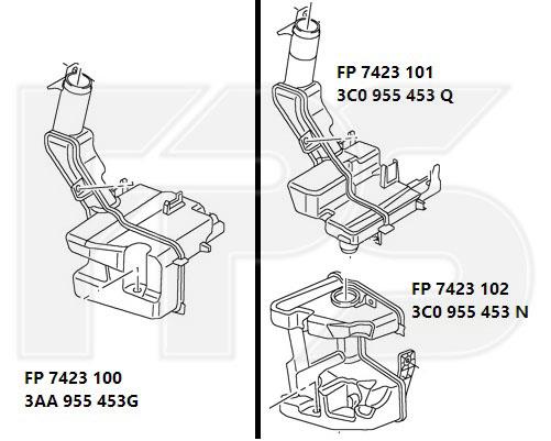 FP7423101 FPS Бачок омывателя