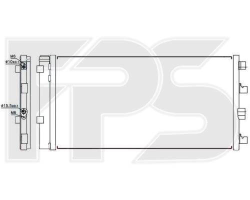FPS FP 56 K271 Радіатор кондиціонера (Конденсатор) FP56K271: Купити в Україні - Добра ціна на EXIST.UA!