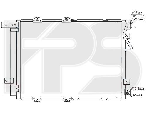 FPS FP 40 K299-X Радіатор кондиціонера (Конденсатор) FP40K299X: Купити в Україні - Добра ціна на EXIST.UA!