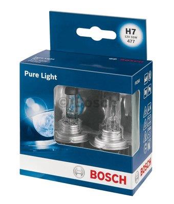Лампа галогенна Bosch Pure Light 12В H7 55Вт Bosch 1 987 301 406
