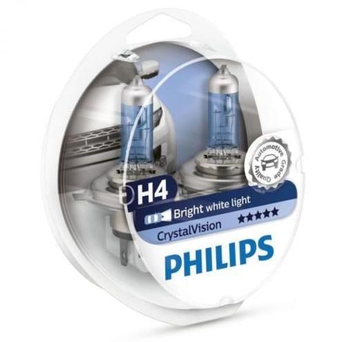 Philips 12342CVSM Лампа галогенна Philips Cristalvision 12В H4 60/55Вт 12342CVSM: Приваблива ціна - Купити в Україні на EXIST.UA!