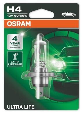 Osram 64193ULT-01B Лампа галогенна Osram Ultra Life 12В H4 60/55Вт 64193ULT01B: Купити в Україні - Добра ціна на EXIST.UA!