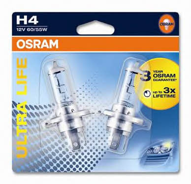  64193ULT-02B Лампа галогенна Osram Ultra Life 12В H4 60/55Вт 64193ULT02B: Купити в Україні - Добра ціна на EXIST.UA!