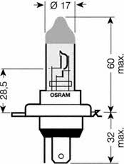 Лампа галогенна Osram Ultra Life 12В H4 60&#x2F;55Вт Osram 64193ULT-HCB