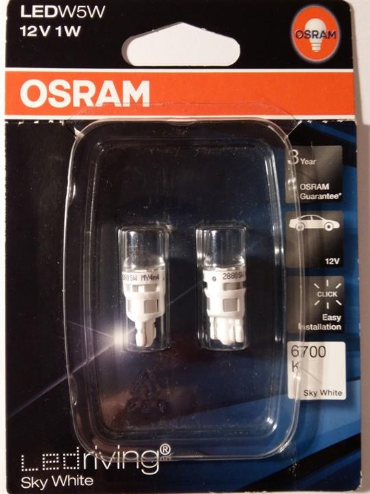 Osram 2880SW-02B Лампа світлодіодна Osram LEDriving SkyWhite T10 12V W2,1x9,5d (2 шт.) 2880SW02B: Купити в Україні - Добра ціна на EXIST.UA!