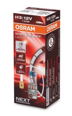 Osram 64151NL Лампа галогенна Osram Night Breaker Laser +150% 12В H3 55Вт +150% 64151NL: Купити в Україні - Добра ціна на EXIST.UA!